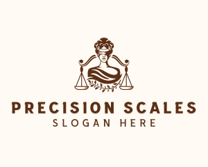 Female Justice Scale logo design