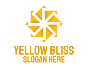 Yellow - Yellow Solar Flower logo design