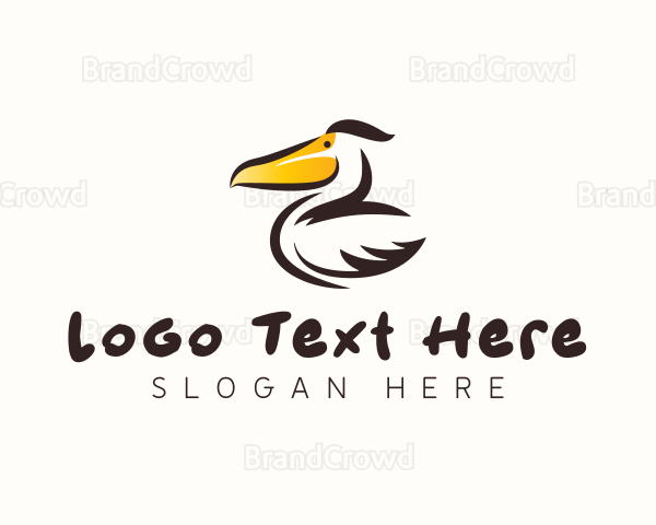 Pelican Bird Beak Logo