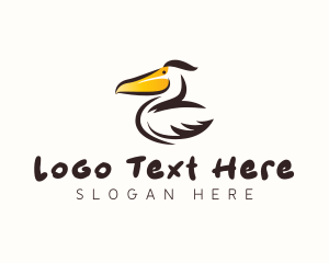 Wilderness - Pelican Bird Beak logo design