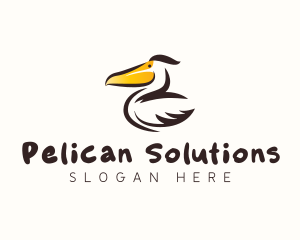 Pelican - Pelican Bird Beak logo design