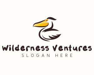 Pelican Bird Beak logo design