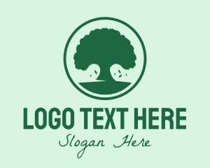 Organic Green Tree Logo