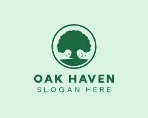 Nature Oak Tree Park logo design