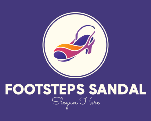 Sandal - Lady Fashion Sandal logo design