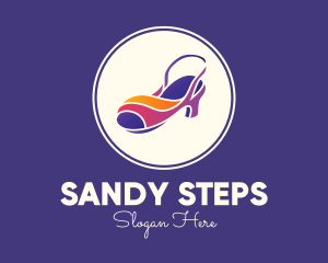 Lady Fashion Sandal logo design