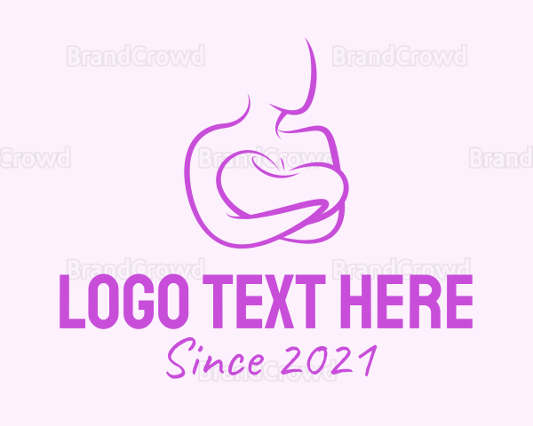 Woman Maternity Breastfeeding Logo