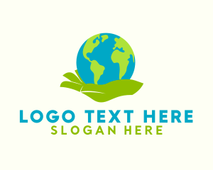 Global - Earth Care Hand logo design