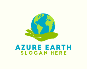 Earth Care Hand logo design