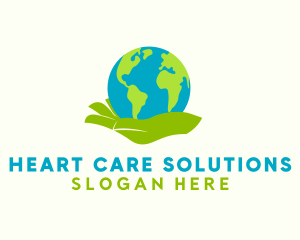 Earth Care Hand logo design