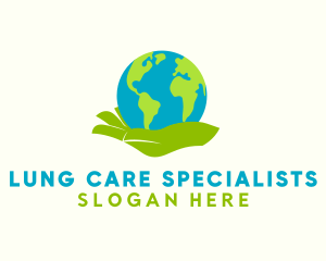 Earth Care Hand logo design