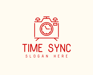 Camera Alarm Clock logo design