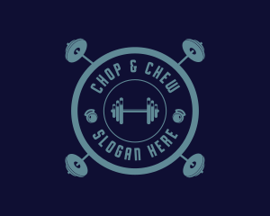 Crossfit - Fitness Weightlifting Badge logo design