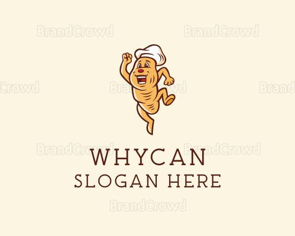 Bread Bakery Cartoon Logo