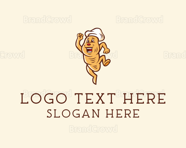 Bread Bakery Cartoon Logo