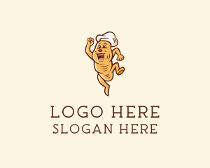 Bread Bakery Cartoon Logo