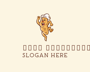 Mascot - Bread Bakery Cartoon logo design