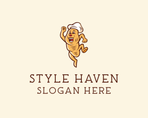 Toque - Bread Bakery Cartoon logo design