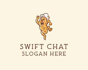Chef Hat - Bread Bakery Cartoon logo design