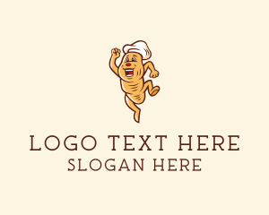 Restaurant - Bread Bakery Cartoon logo design
