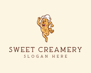 Bread Bakery Cartoon logo design