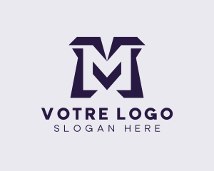 Generic Digital Letter M Logo