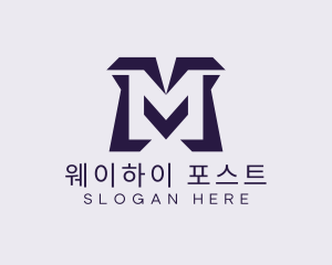 Generic Digital Letter M logo design