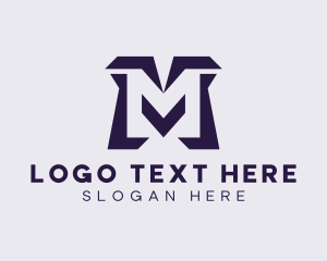 Letter M - Violet Software Letter M logo design