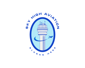 Aviation - Airport Aviation Tower logo design