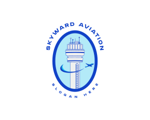 Airport Aviation Tower logo design