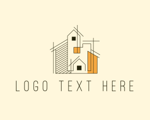 Architect - Modern House Architecture logo design