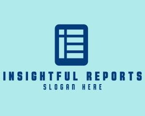 Report - Financial Report Marketing logo design