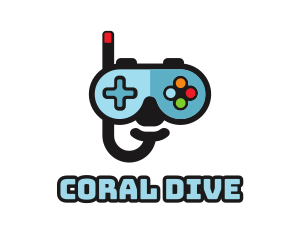 Snorkeling - Snorkel VR Joypad logo design