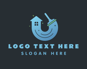 Clean - Vacuum House Cleaning logo design