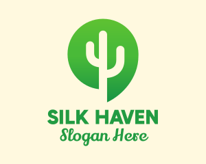 Green Cactus Plant logo design