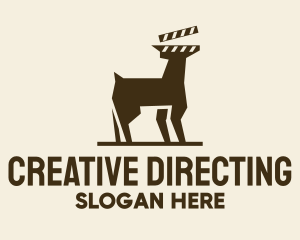 Directing - Deer Movie Clapboard logo design