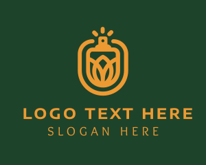 Cologne - Golden Lotus Fragrance logo design