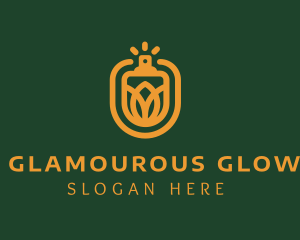 Glamourous - Golden Lotus Fragrance logo design