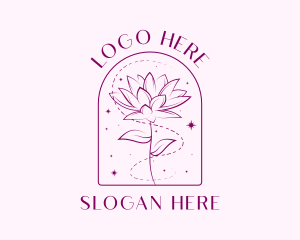 Scent - Fashion Glitter Flower logo design
