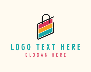 Shopaholic - Ecommerce Shopping Bag logo design