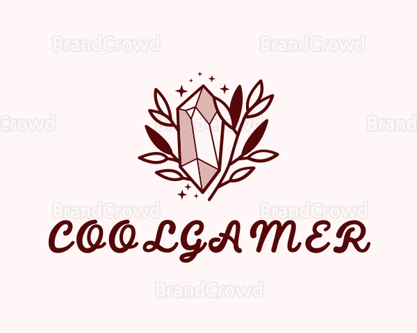 Red Glamorous Crystal Logo