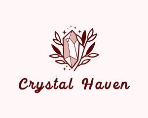 Red Glamorous Crystal logo design