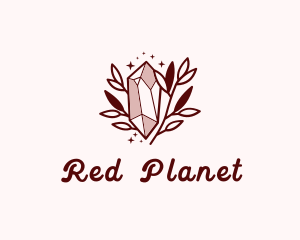 Red Glamorous Crystal logo design