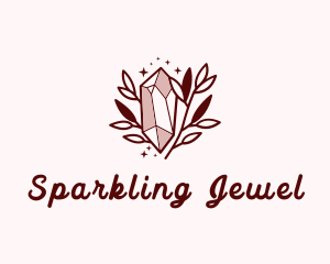 Red Glamorous Crystal logo design