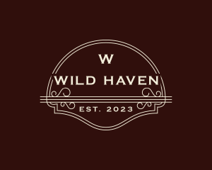 Retro Elegant Western Saloon logo design