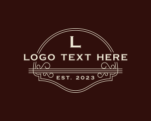 Retro Elegant Western Saloon Logo