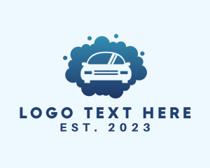 Sedan - Car Wash Cleaning logo design
