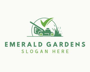 Gardening Lawn Mower logo design