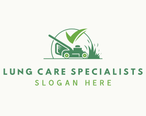 Gardening Lawn Mower logo design