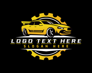 Sedan - Gear Car Repair logo design